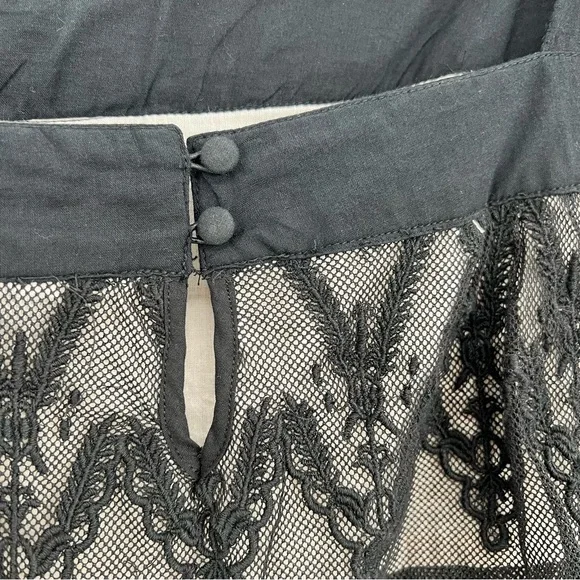 NWT St.Roche Cloud Top Floral Lace Blouse Top Tie Strap Layered Gothic 6 - Picture 8 of 10